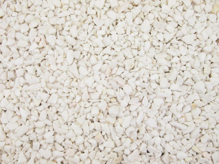 Polar White 38mm Pebbledash Stones